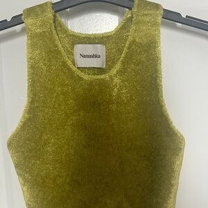 Nanushka Moss Green Tank Top